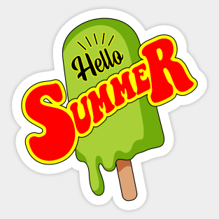 Summer and ice cream Sticker